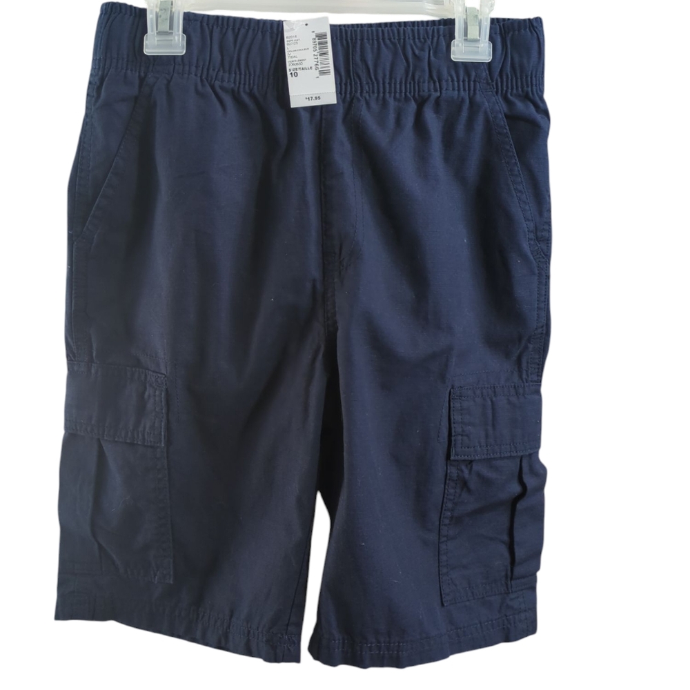 The Children's Place Men's Kid Navy Cargo Shorts With Pockets Size 10